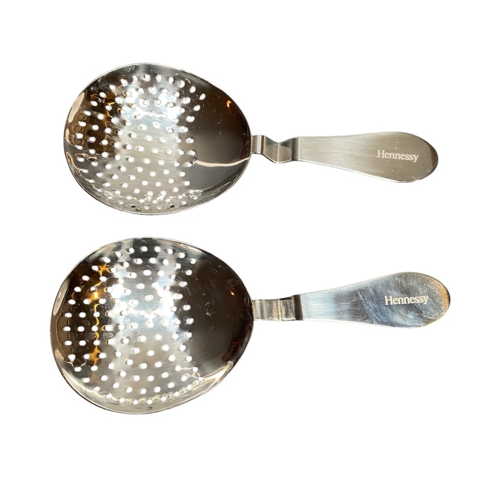Set Of 2 Hennessy Cognac VSOP Cocktail Strainer Stainless Steel Barware